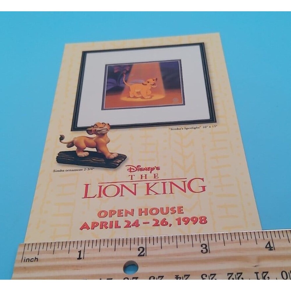 WDCC Disney Postcard | Simba | Lion King | 1998 | 6x4 | NEW
